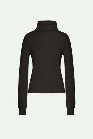 Rollkragenpullover aus Kaschmir und Seide