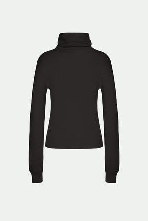 Rollkragenpullover aus Kaschmir und Seide