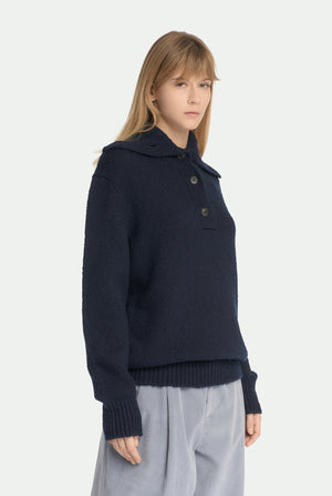 Maglia collo alto in lana e cashmere