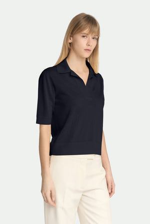 Polo in cashmere seta