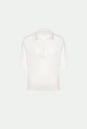 Cashmere and silk polo