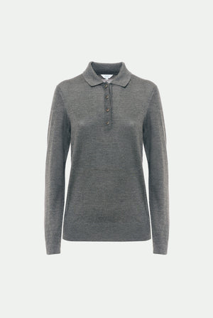 Polo en cachemire et soie
