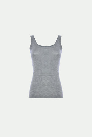 Cashmere and silk vest top