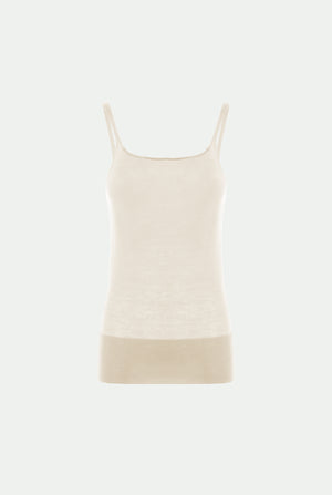 Ultra-fine cashmere tank top