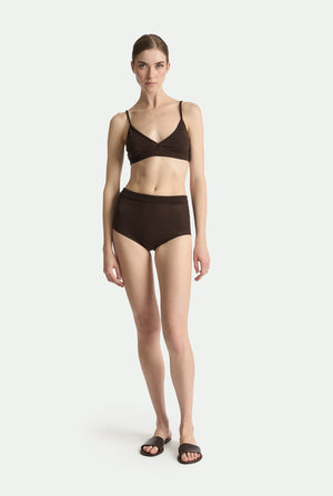 Büstier-Top aus Makò-Baumwolle