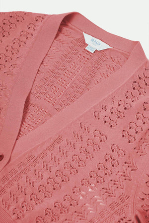 Cardigan aus Makò-Baumwolle