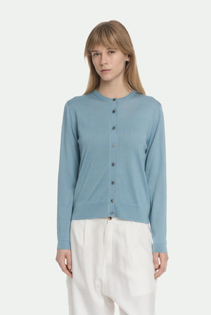 Cardigan aus Kaschmir und Seide