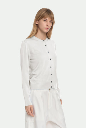 Cardigan in cashmere silk