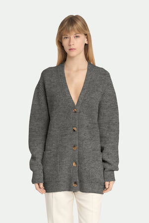 Cardigan a costa in luxury cashmere