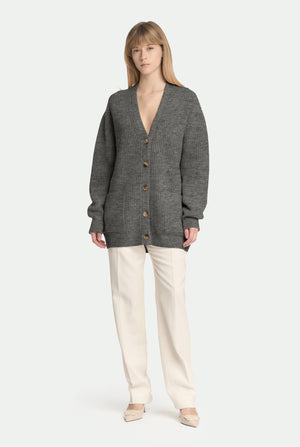 Cardigan a costa in luxury cashmere