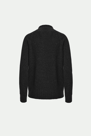 Bomber zip raglan in luxury cashmere