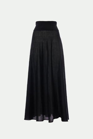 Gonna in cashmere seta