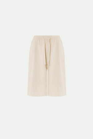Luxury cashmere Bermuda shorts