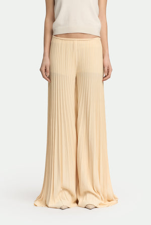 Pantalon plissé en viscose