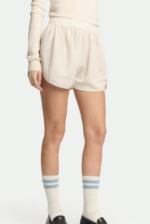 Piqué shorts in virgin wool and silk