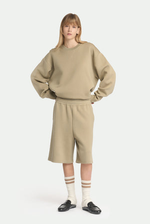 Bermudas confeccionadas en mezcla de lana virgen y seda doble