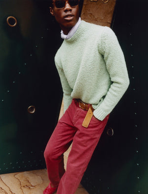 Agnelli Boucle' Swater in cashmere