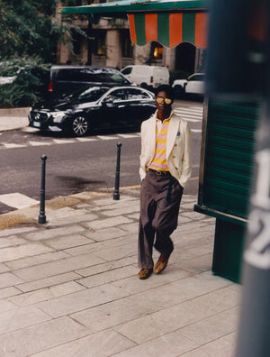 George Double-Breasted Blazer in wool and cashmere