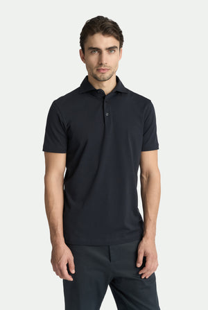 Polo in cotone stretch