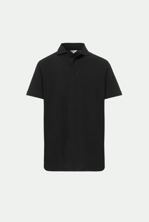Stretch cotton polo