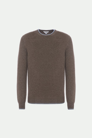 Maglia girocollo in luxury cashmere