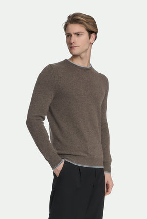 Maglia girocollo in luxury cashmere