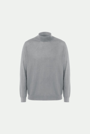Cashmere and silk turtleneck