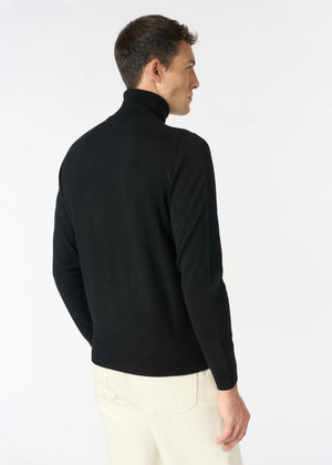 Maglia collo alto Alberto in Extrafine merino