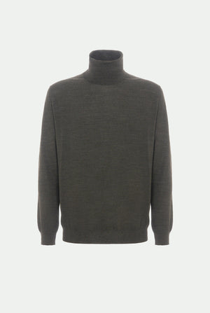 Virgin wool turtleneck