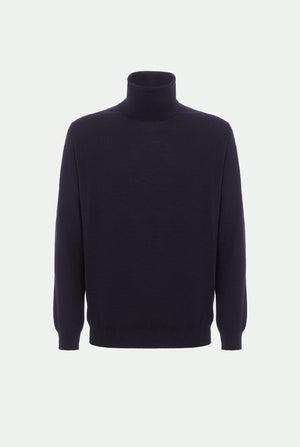 Virgin wool turtleneck