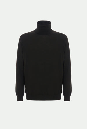 Virgin wool turtleneck