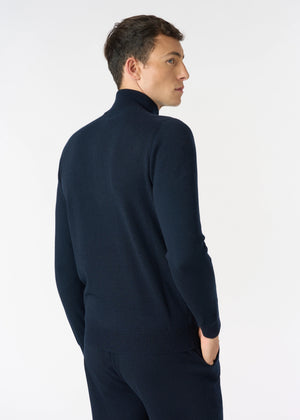 Mock turtleneck in cashmere