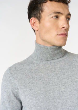 Luxury cashmere turtleneck sweater