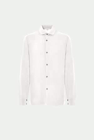 Super-fine merino wool polo shirt