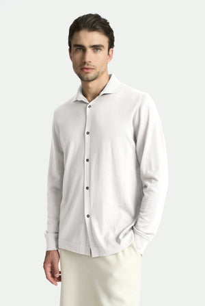 Super-fine merino wool polo shirt