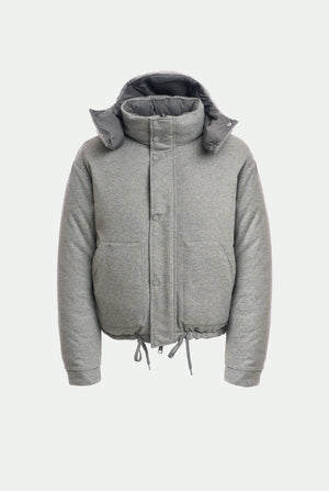 Daunenjacke aus Kaschmir und Wolle