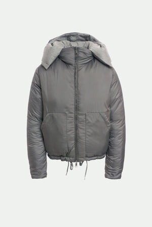 Reversible Waterproof Cashmere and wool blend down jacket