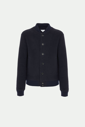 Virgin wool and cashmere bomber jacket