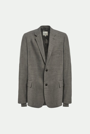 Einreihiger Blazer aus Schurwollmischung