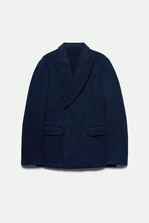 George Double-Breasted Blazer in wool and cashmere