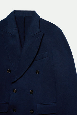 George Double-Breasted Blazer in wool and cashmere