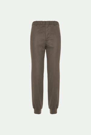 Virgin wool flannel trousers