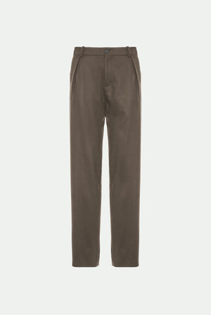 Virgin wool flannel trousers