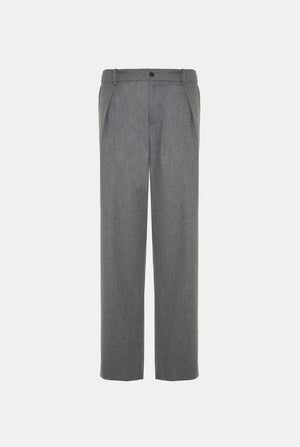 Virgin wool flannel trousers