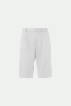 Stretch cotton Bermuda shorts