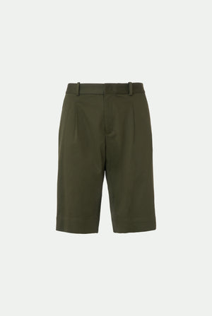 Stretch cotton Bermuda shorts
