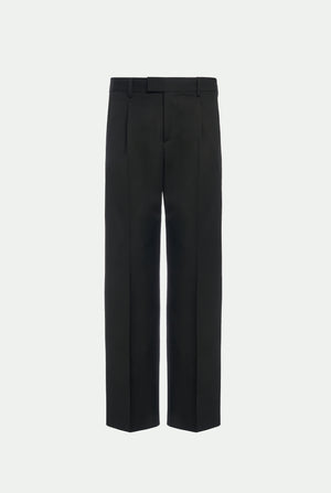 Wide leg pants in virgin wool