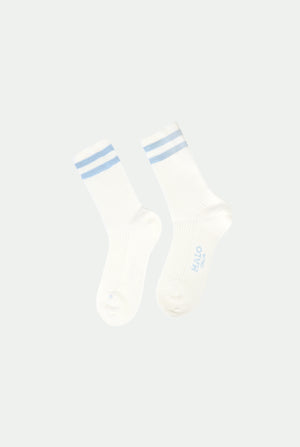 Calcetines en punto canalé de cachemira