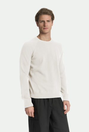 Maglia girocollo Silvio raglan in luxury cashmere