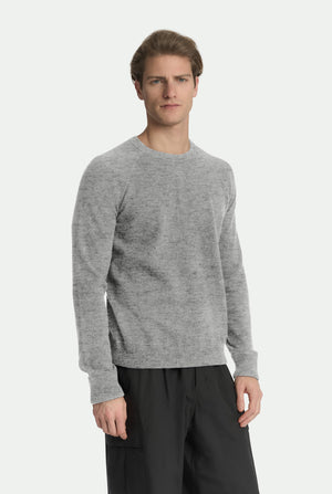 Maglia girocollo Silvio raglan in luxury cashmere